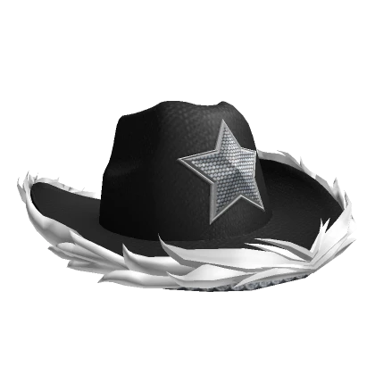 Black Y2K Sparkly Cowboy Hat