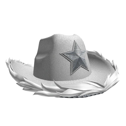 White Y2K Sparkly Cowboy Hat