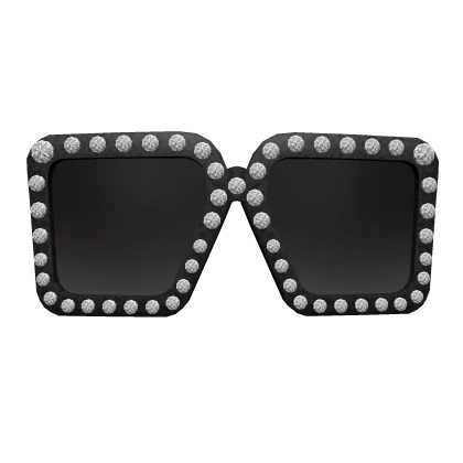 Luxury Bling Designer Sunglasses - Black