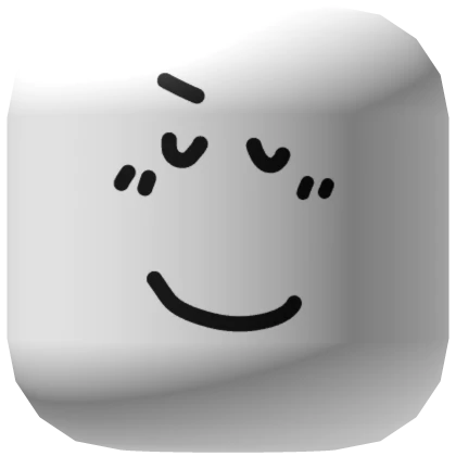 Smug Confident Face Mask White