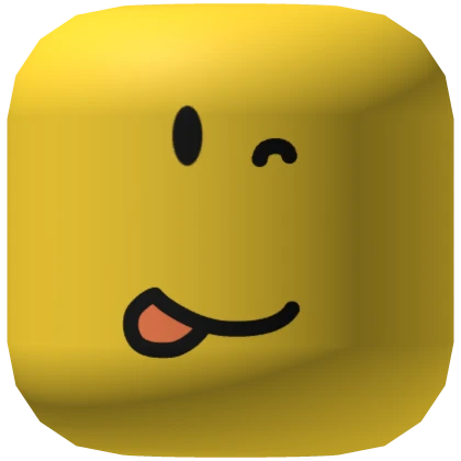 Cute Silly Wink Face Mask Yellow