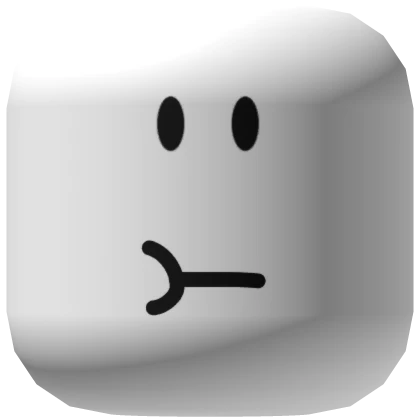 Chewing Cheek Neutral Face Mask White