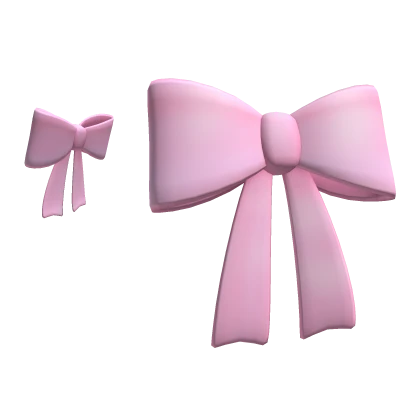 pink hair bows