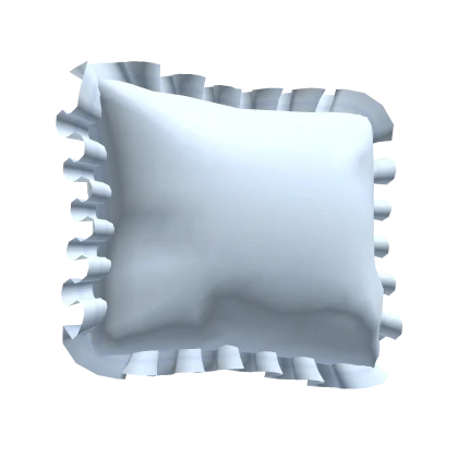Ruffle Pillow Blue