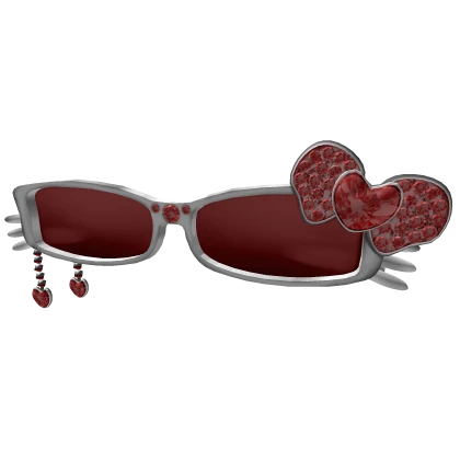 Y2K Kitty Sunglasses in Red / 3.0