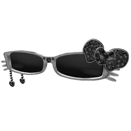 Y2K Kitty Sunglasses in Black / 3.0