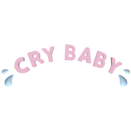 ♡ cutesy pink baby cry aura text ♡