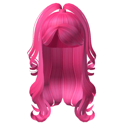 Dark Pink Swirly Half up Diva Hair