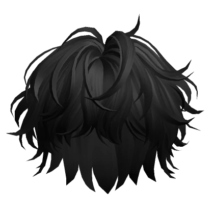 Black Messy Wavy Hair