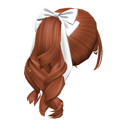 Soft Wavy Flowy Ponytail w/ Bow (Ginger)