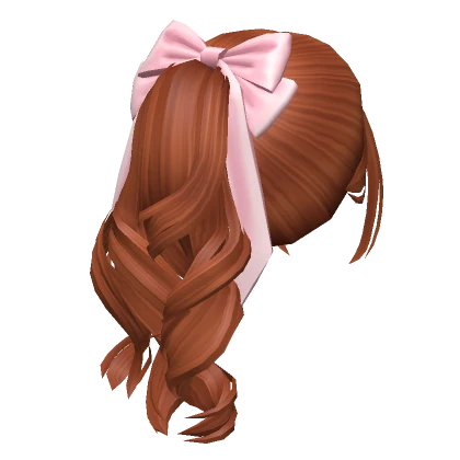 Soft Wavy Flowy Ponytail w/ Bow (Ginger)