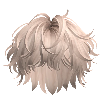 Platinum Blonde Messy Wavy Hair