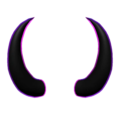 Neon Purple Black Horns