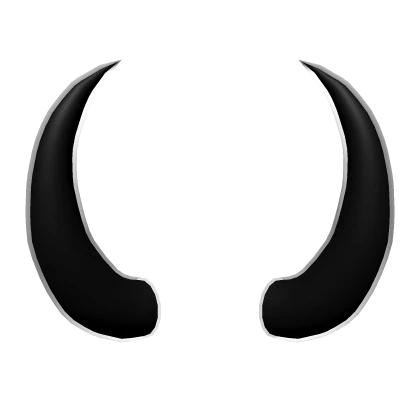 Neon White Black Horns