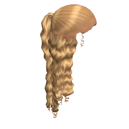 𝓖 Blonde Half Up Half Down Slicked Back Ponytail