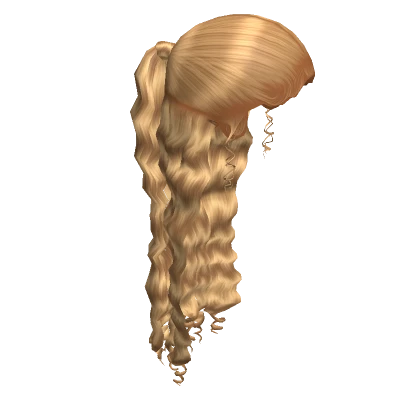 𝓖 Blonde Half Up Half Down Slicked Back Ponytail