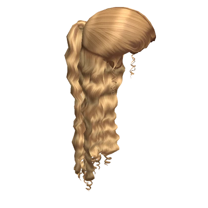 𝓖 Blonde Half Up Half Down Slicked Back Ponytail