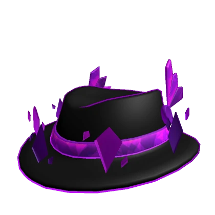 Wing Black Purple Fedora