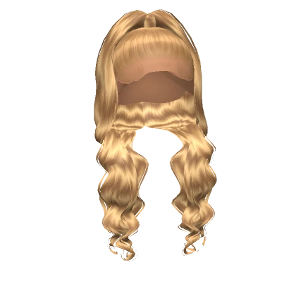 𝓖 Blonde Wavy High Ponytail