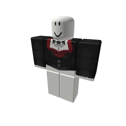 Gothic Red & Black Vampire Shirt - royal halloween