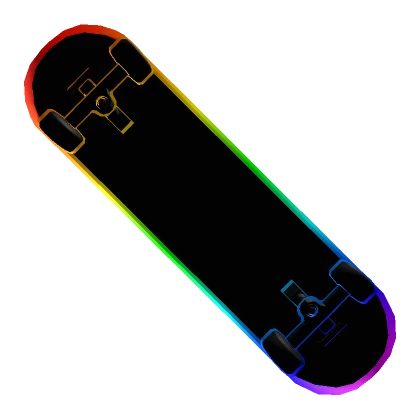 Cartoony Rainbow Skateboard