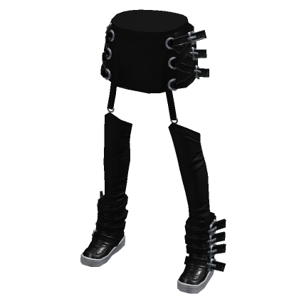 Goth Bottoms Solid Blackout