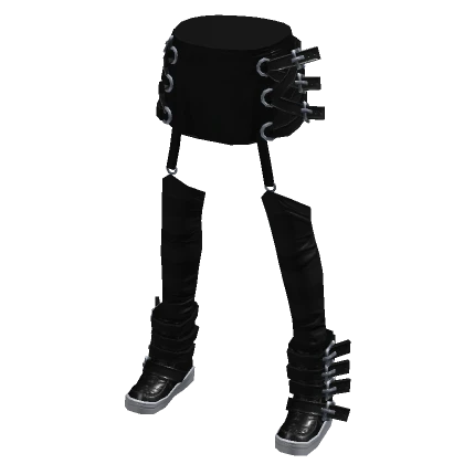 Goth Bottoms Striped Blackout