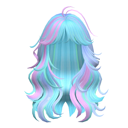 Princess Hair in Blue Pink