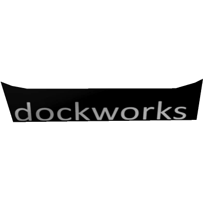 Dockworks Sticker (Black)