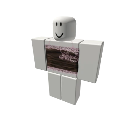 brown pink cyber y2k graphic top doll lace xoxo