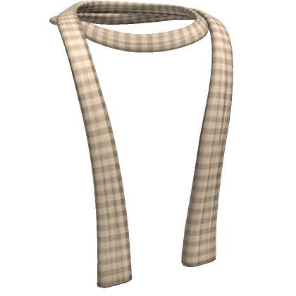 Skinny Striped Beige Scarf