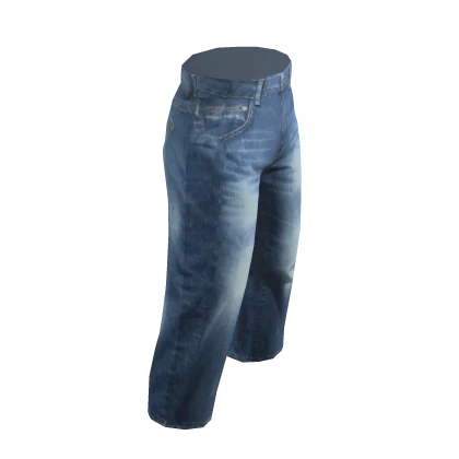 Mid Blue Denim Jorts Jeans Shorts