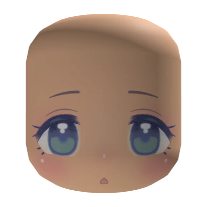 Kawaii Shy Blue/Green face