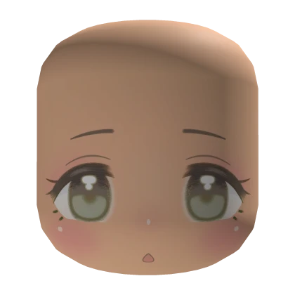 Kawaii Shy Green face
