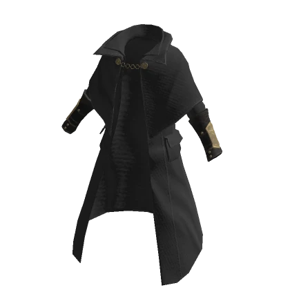 Black vampire hunter trench coat layered