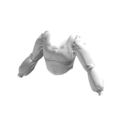 White Flare Corset Top
