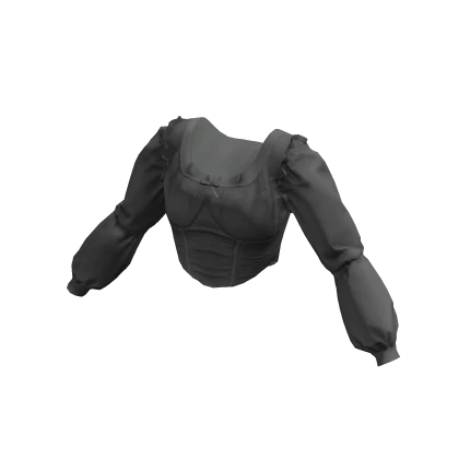 Gray Flare Corset Top