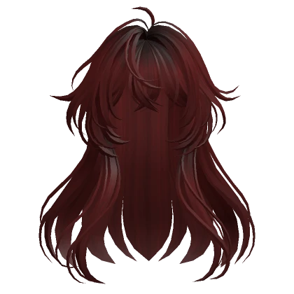 Anime Girl Hairstyle(Dark Red)