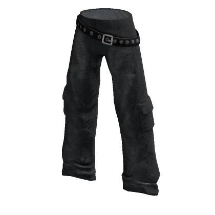 Grunge Blue Baggy Cargo Pants