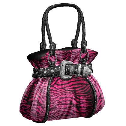 Luxury 2000s Zebra Print Bag in Pink