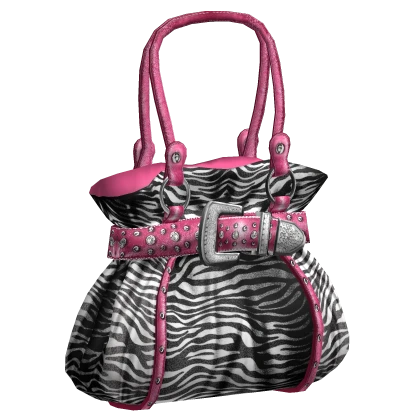 Luxury 2000s Zebra Print Bag 