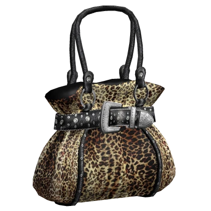 Luxury 2000s Leopard Cheetah Print Bag 