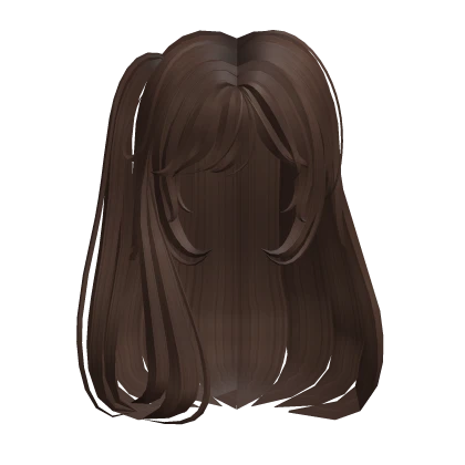 ꒰♡꒱ cute brown side pony hair