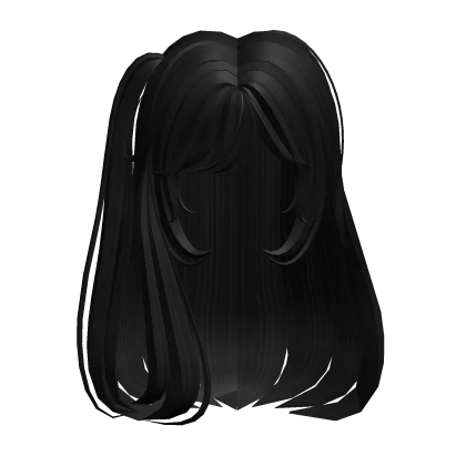 ꒰♡꒱ cute black side pony hair