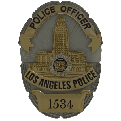 LAPD BADGE front