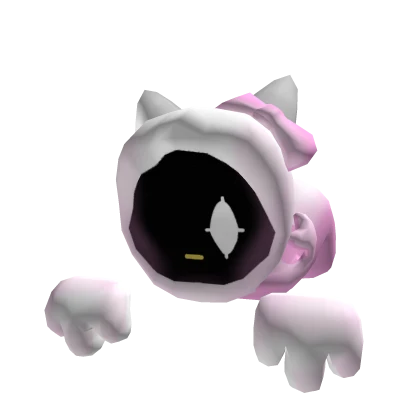 Cute White Kitty Bow Dominus