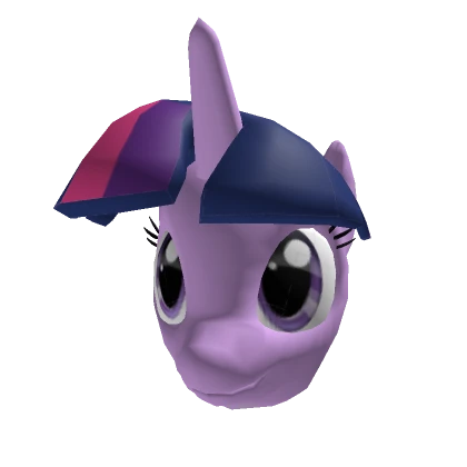 Purple Twilight Sparkle Princess Pony Head