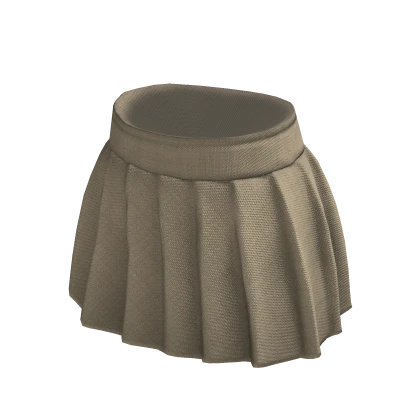 Beige Preppy Skirt