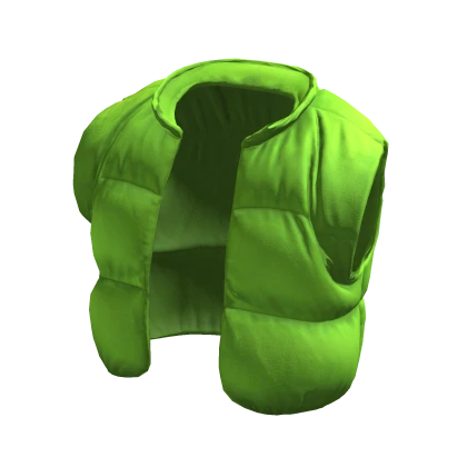 Green Cropped Puffer Jacket