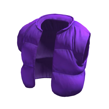 Purple Cropped Puffer Jacket